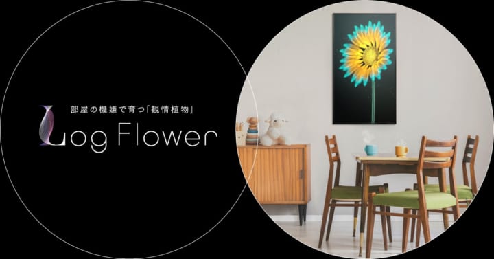 Konelが手がける「観情植物」 部屋の機嫌で育つLog Flower