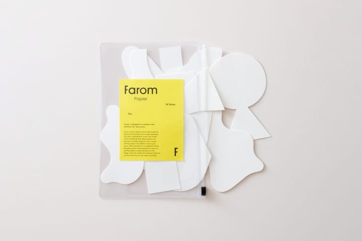 グラフィックデザイナー 山口崇多がデザインした 香りと形を組み合わせて飾るプロダクト「Farom Papier」