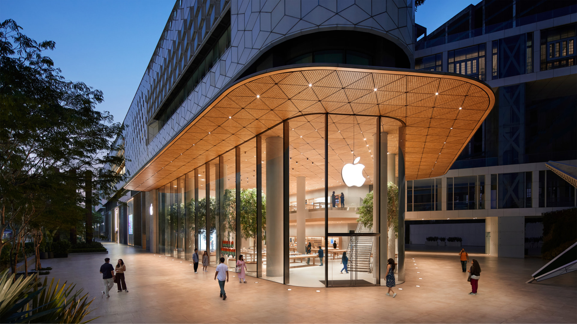 インド・ムンバイに「Apple BKC」がオープン エネルギー効率の高いサステナブルな店舗設計を採用 AXIS  デザインの視点