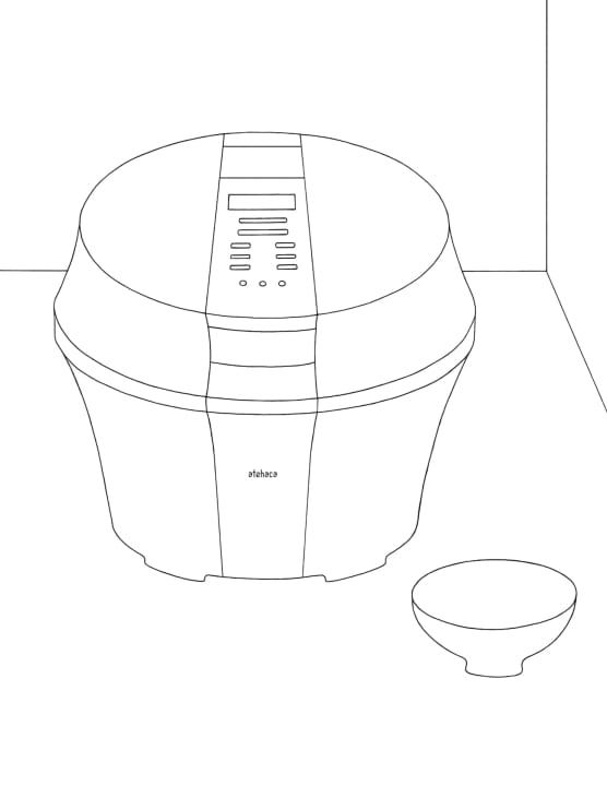 ひとつのピースから｜野見山 桜　#5 東芝atehaca IH炊飯器 (2001) 鄭 秀和、宮師雄一、鈴木直之