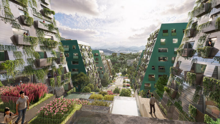 釜山の傾斜地に描く、生活と都市の再構築 　OMA「Busan Slope Housing」